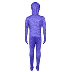 Kids 2024 Movie If Monster Blue Costume Purple Furry Monster Jumpsuit and Helmet 2pcs Set Ifs Outfit