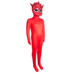 Kids Raddy Costume Game Incredibox Red Jumpsuit Sprunki Raddy Cosplay Outfit