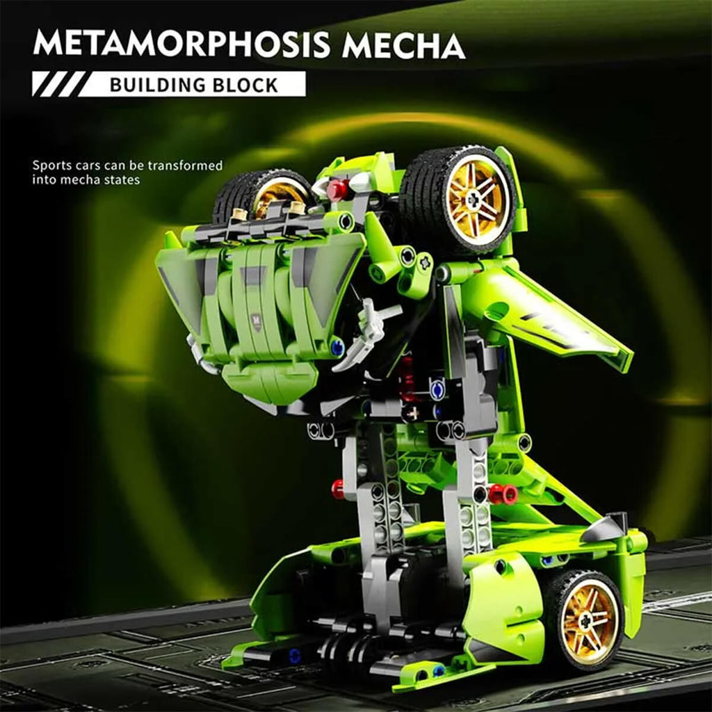 2 in 1 Rambo Transformation Robot Car Building Blocks DIY Kit Car Model Building Kit