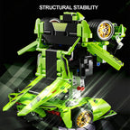 2 in 1 Rambo Transformation Robot Car Building Blocks DIY Kit Car Model Building Kit