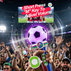 2pcs Fan Cheering Soccer Megaphone Portable Handheld Speaker Voice Amplifier with Recording and LED Lights