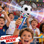 2pcs Fan Cheering Soccer Megaphone Portable Handheld Speaker Voice Amplifier with Recording and LED Lights
