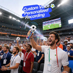 2pcs Fan Cheering Soccer Megaphone Portable Handheld Speaker Voice Amplifier with Recording and LED Lights