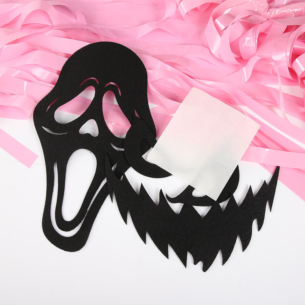 2pcs Halloween Decoration Tassel Ghost Ornaments with two Different Faces for Outdoor and Indoor Decor