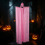 2pcs Halloween Decoration Tassel Ghost Ornaments with two Different Faces for Outdoor and Indoor Decor