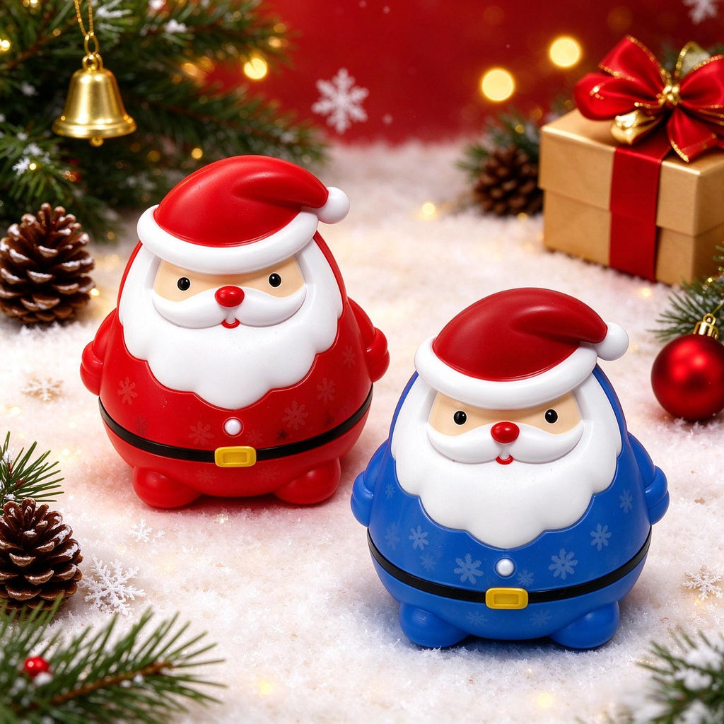 2pcs Santa Claus Squishies Christmas Blind Box Soft Stress Relief Squeeze Toy for Kids 14+ and Adults
