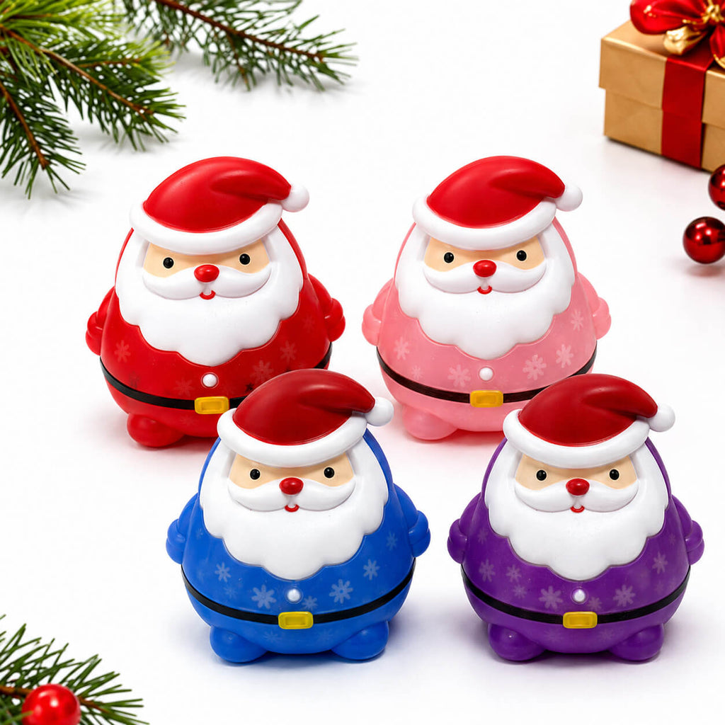 2pcs Santa Claus Squishies Christmas Blind Box Soft Stress Relief Squeeze Toy for Kids 14+ and Adults