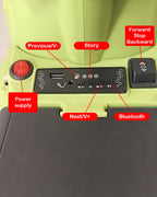 3-In-1 Push Car Baby Stroller Electric Dino Ride-on Car with Detachable Guardrail and Handle