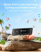 3-In-1 Push Car Baby Stroller Electric Dino Ride-on Car with Detachable Guardrail and Handle