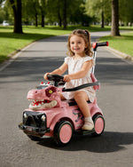 3-In-1 Toddler 6V Ride-on Car Dinosaur Electric Car with Guardrails and Push Handles