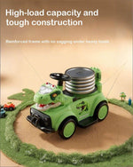 3-In-1 Toddler 6V Ride-on Car Dinosaur Electric Car with Guardrails and Push Handles