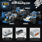 3 in 1 STEM RC Robot Car Building Blocks DIY Kit 4WD Remote Control APP Programming Drift Robot Car