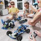 3 in 1 STEM RC Robot Car Building Blocks DIY Kit 4WD Remote Control APP Programming Drift Robot Car
