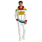 Adult Mirio Costume Hawks Hero Zip-up Hoodie Green Deku Sweatshirt for Cosplay