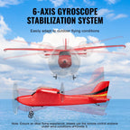 2.4GHz RC Plane 6-Axis Gyro Remote Control Airplane  EPP Foam Plane with 2 Batteries