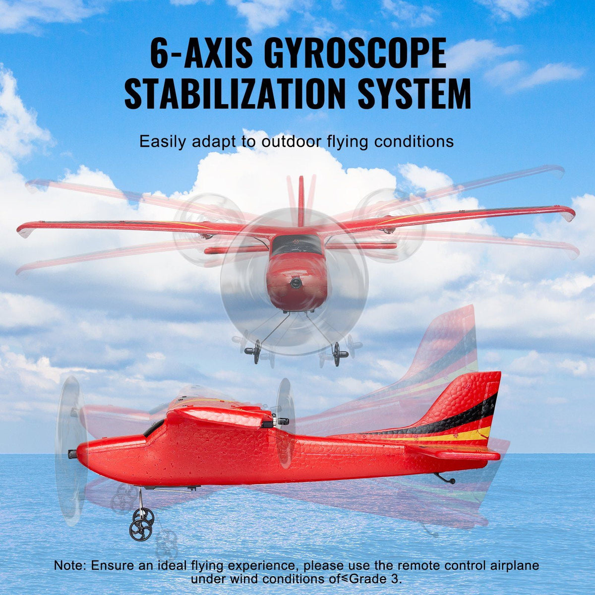 2.4GHz RC Plane 6-Axis Gyro Remote Control Airplane EPP Foam Plane wit ...