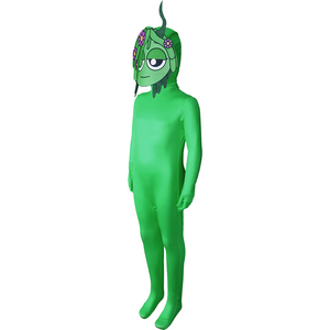 Kids Vineria Jumpsuit Game Incredibox Green Costume Sprunki Cosplay Outfit