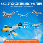 2.4Ghz RC Plane 3CH Airplane 6-Axis Gyro Stabilizer Fighter Aircraft Plane for Adults and Kids