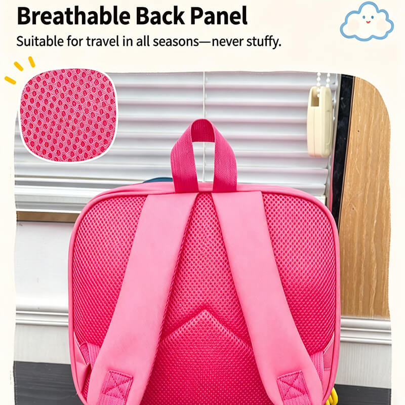 3D Cartoon Dino Backpack Lightweight Waterproof Backpack with Adjustable Shoulder Straps for Preschoolers