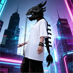 3D Dino Plush Skeleton Headpiece & Spine Realistic Dino Cosplay For Kids and Adults