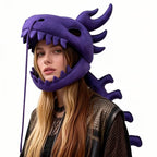 3D Dino Plush Skeleton Headpiece & Spine Realistic Dino Cosplay For Kids and Adults