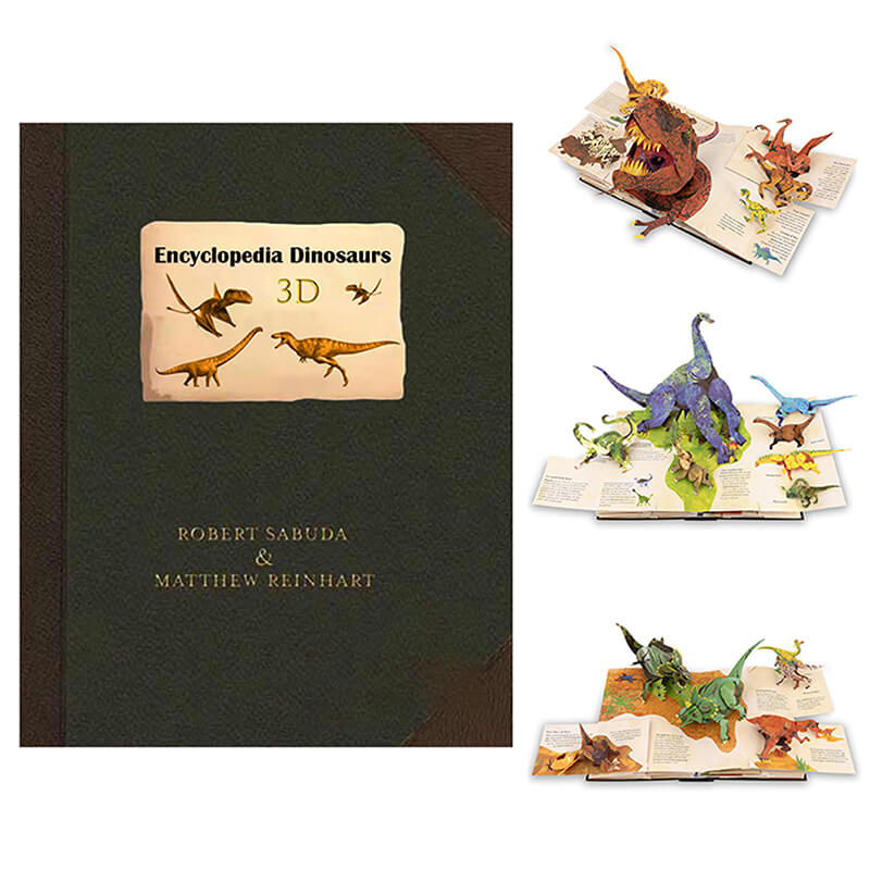 3D Dinosaur Pop-up Book Encyclopedia Prehistoric Dinosaur Books for Kids and Dino Enthusiasts