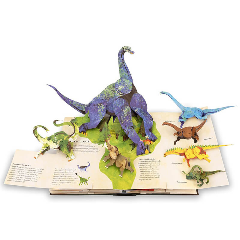 3D Dinosaur Pop-up Book Encyclopedia Prehistoric Dinosaur Books for Kids and Dino Enthusiasts