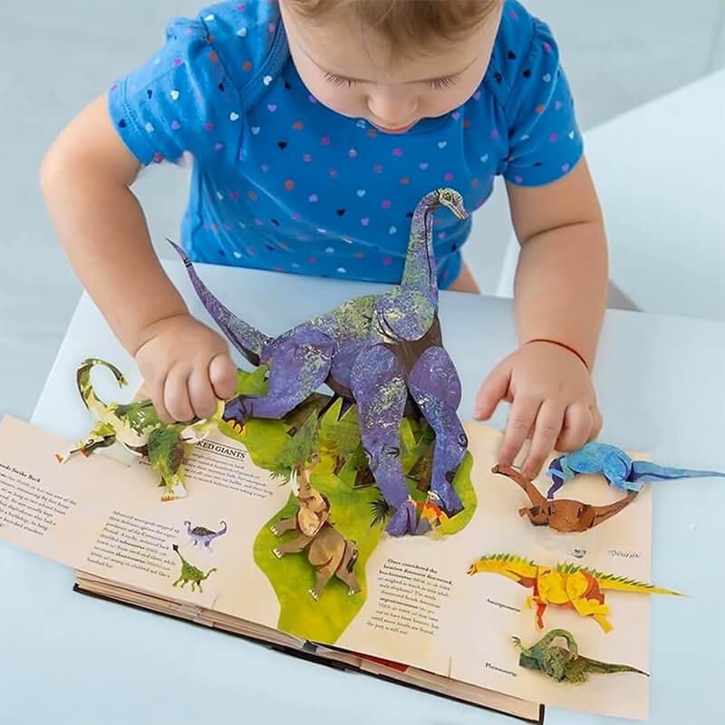 3D Dinosaur Pop-up Book Encyclopedia Prehistoric Dinosaur Books for Kids and Dino Enthusiasts