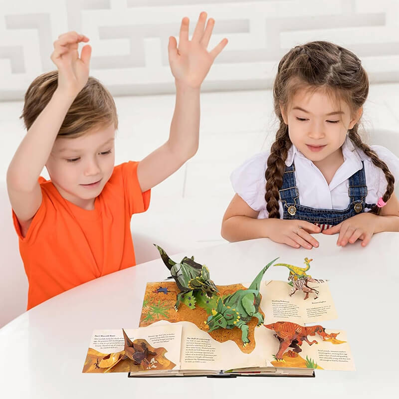3D Dinosaur Pop-up Book Encyclopedia Prehistoric Dinosaur Books for Kids and Dino Enthusiasts