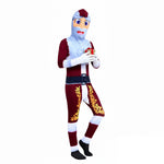 Kids Santa Costume Funny Xmas Onesie Festive Holiday Outfit for Boys Girls