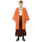 Adult Tanjiro Cosplay Costume Halloween Carnival Outfit Men Kinomo Full Set