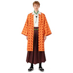 Adult Tanjiro Cosplay Costume Halloween Carnival Outfit Men Kinomo Full Set