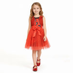 Kids Princess Red Costume Halloween Party Dress Up Outfit