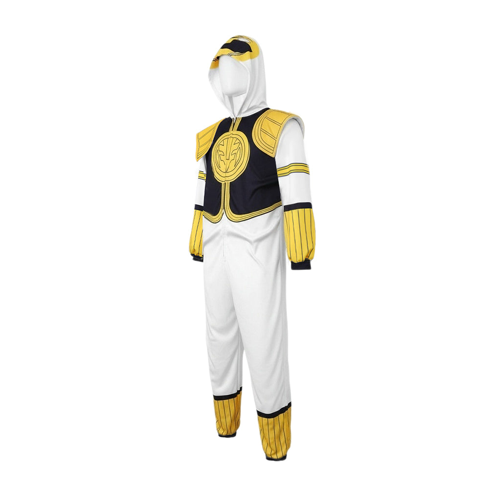 Adult Dragon Ranger Costume Hooded Jumpsuit with Retro Armor Cosplay Outfit for Themed Events