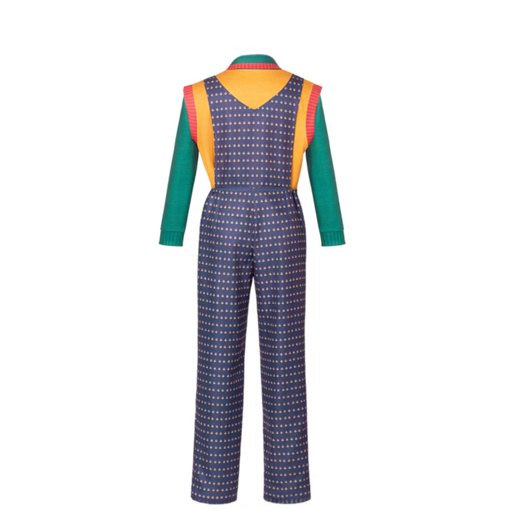 Holly Costume Retro Overalls Green Shirt and Vest 3pcs Suit for Cosplay Carnival