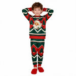 Kids Christmas Sweatshirt Boys Girls Long Sleeve Xmas Pullover Shirt and Pants Set for 4-8 years