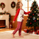 Family Christmas Pajamas Red Matching Sleepwear Holiday Pjs Set for Kids Adults