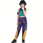Kids Zoey Costume Halloween Pop Star Zoey Cosplay Costume Party Dance Outfit Set