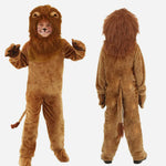 Wizard Lion Costume Kids Adults Cute Furry Outfit with Helmet Gloves and Shoe Covers