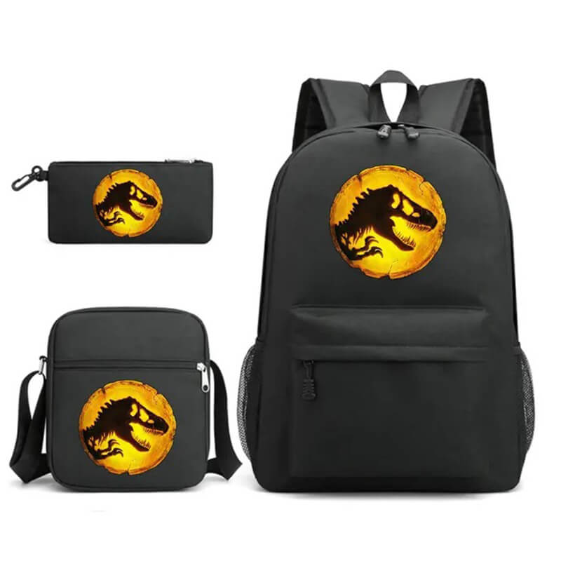 3pcs Dino Backpack Set with Lunch Bag Pencil Case Back to School Gift for Boys and Girls