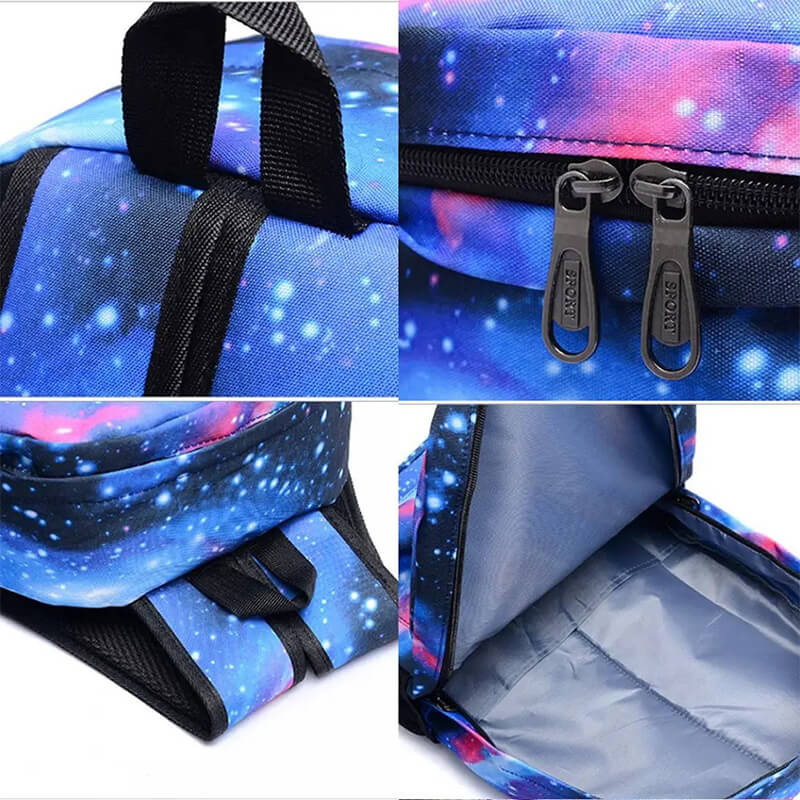 3pcs Dino Backpack Set with Lunch Bag Pencil Case Back to School Gift for Boys and Girls