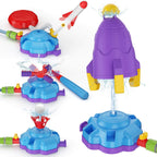 4 IN 1 Kids Water Sprinkler Set Lifting Rocket Sprinkler Baseball & Rocket Toy Outdoor Summer Game for Aged 2 +
