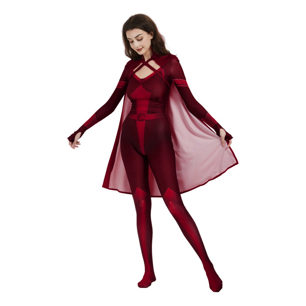 Boys Homelander Costume A-train Cosplay Outfit Starlight Deep Crimson Countess Suit