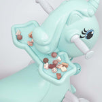 4-in-1 Baby Rocking Horse Cute Unicorn Toddler Ride Toy Detachable Push Handle Sliding Car For Boys Girls