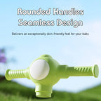 4-in-1 Toddler Tricycle Dino Balance Bike Push Trike with Detachable Push Handle, Music, Light