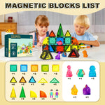 27pcs Magnet Tile Building Blocks with Dinosaur Doll Learning Educational Toy Holiday Gift