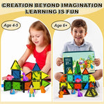 27pcs Magnet Tile Building Blocks with Dinosaur Doll Learning Educational Toy Holiday Gift