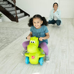 Ride On Car Cute Dino Safe Foot-to-Floor Ride-On Toys For Boys Girls