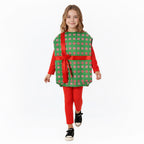 Kids Christmas Present Costume Boys Girls Gift Box Tops and Jumpsuit 2pcs Suit for Xmas Party