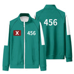 Kids Game 2 Player Tracksuit Costume Boys Girls Cosplay Green Shirt